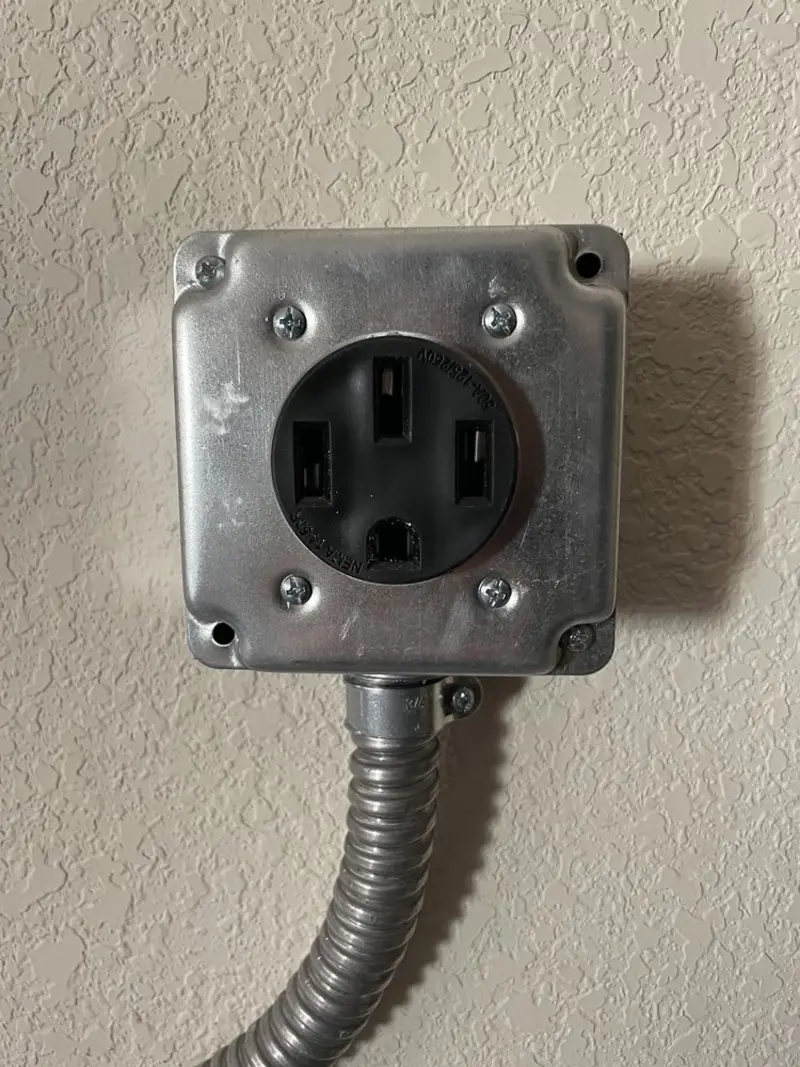 NEMA 14-50 outlet installed for Smart Home Electrical in Fort Knox